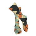 thumbnail image 5 of Leisure Hosiery 20in Lightweight Wear-Resistant Sweat-Wicking No Heel For Home Office Daily Use Argyle Plaid Lightcoral_3, 5 of 8