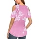 thumbnail image 4 of Camisas de Manga Corta para las Mujeres de Verano Sexy Frío Hombro Suéter Blusa Cuello en V Sólido, Ligero para Diario, 4 of 9