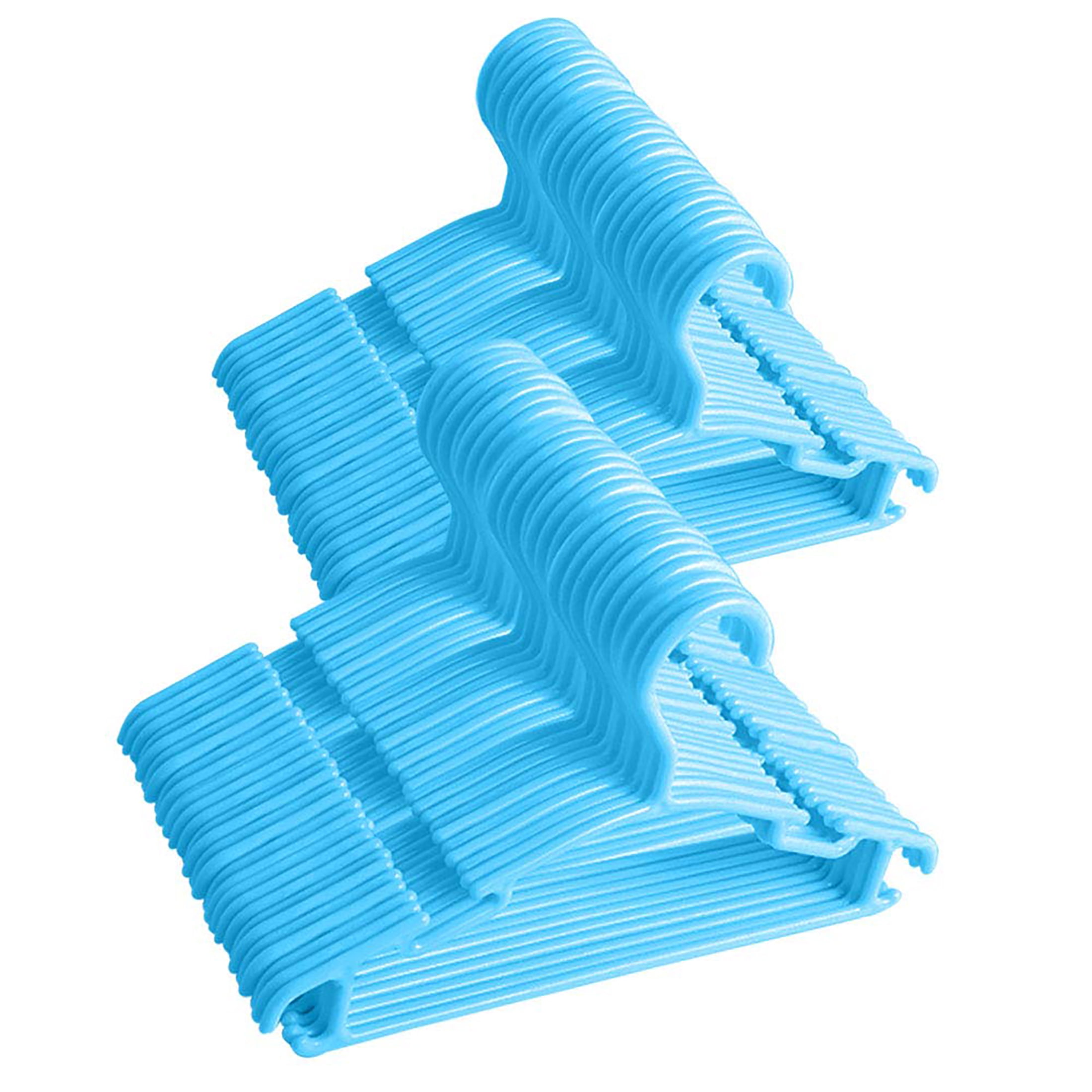 Northern Brothers Blue Baby Hangers, 100Pack Baby Hangers for Closet