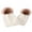 White, variant on Viworld 2pcs Women Girl Knitted Wool Pompom Hat Winter Beanie Cap Family Matching Faux Fur Ball Crochet Knitting Hats