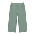 thumbnail image 5 of Byoo Girls Split Hem Capri Pants Drawstring Waist Beach Vacation Relaxed Fit Casual Cropped Trousers, 5 of 7
