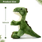HollyHOME 10 Green Plush T-Rex Dinosaur Stuffed Animal Toy for Kids Gift