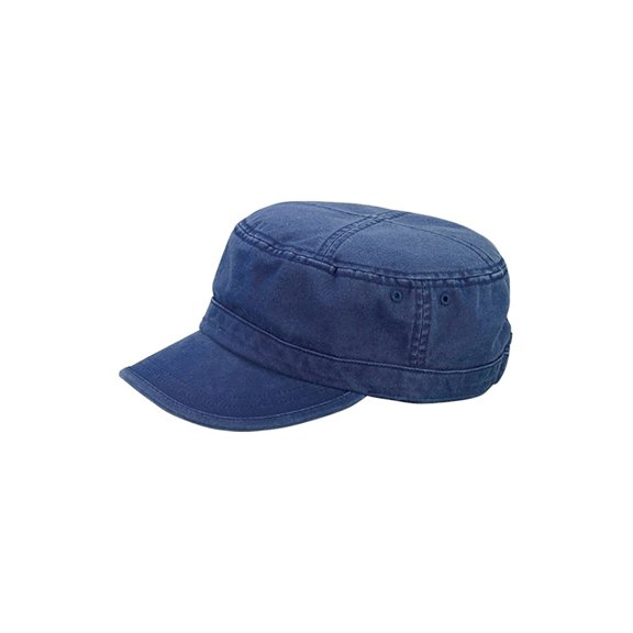 Top Headwear Enzyme Washed Camouflage Cap - Navy