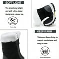 thumbnail image 3 of Women's Winter Snow Boots Outdoor Hiking Skiing Comfortable Anti-Slip Plush Zipper Cold-Resistant Thickened High Boots Black 8 US, 3 of 7
