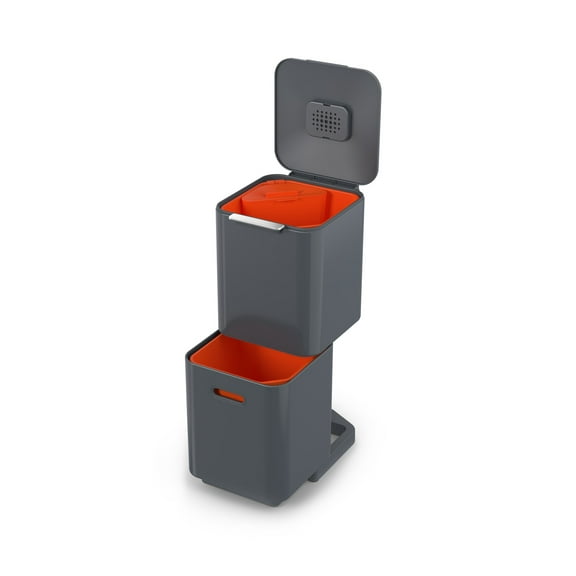 Joseph Joseph Totem Compact 40-liter Waste and Recycling Kitchen Trash Can