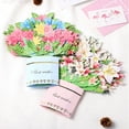 thumbnail image 2 of Tnobhg Mother Day 3D Greeting Card 3D Bouquet Paper Flower Birthday Card Women Fly-out Bouquet Art Card Envelope Gift, 2 of 7
