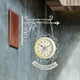 thumbnail image 5 of Reloj de pared redondo con apariencia antigua de hierro forjado, reloj de estación de doble cara, reloj colgante de pared redondo con pergamino, Blanco Sunnimix Reloj de pared de doble cara, 5 of 7