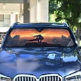 thumbnail image 4 of Universal Fit Accordion Auto Sunshade Windshield Sunshade 57'' x 31.5'' Elven Woman, 4 of 8