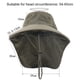 thumbnail image 4 of Sombrero Pesca Cgtredaw Protección UV Cubierta para El Cuello Parasol para Exteriores Gris Oscuro, 4 of 9