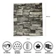 thumbnail image 3 of Panel Adhesivo Pared Decorativo Azulejo Cocina Ladrillo 10pz Color Negro, 3 of 6