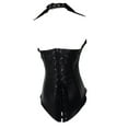 thumbnail image 3 of Plus Size Bustier Corset, Women Fashion Solid Color Tie Sleeveless Shapewear Corsets Shapewear New Corset Shirts for Women Style B-24 Black S, 3 of 7