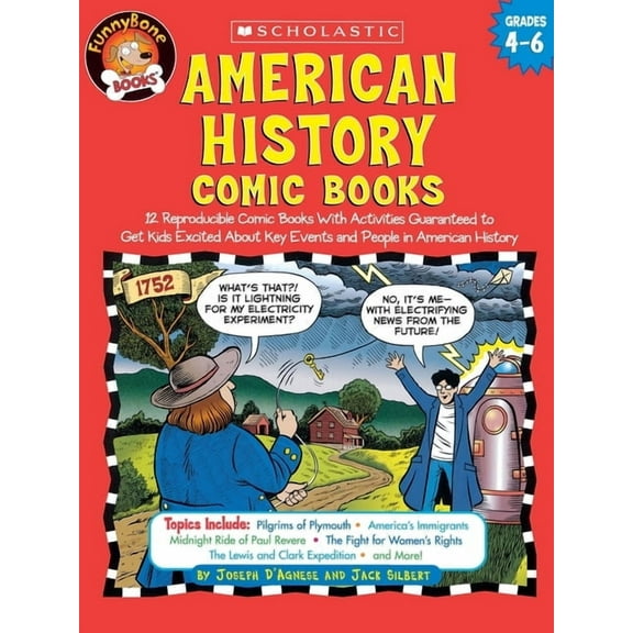 Funnybone Books American History Comic Books: Twelve Reproducible Comic Books with Activities Guaranteed to Get Kids Excited about Key E, (Paperback)