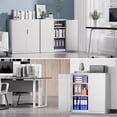 thumbnail image 7 of DNA Motoring 36" White Lockable Heavy Duty Metal Storage Utility Cabinet w/ Adjustable Shelve, 7 of 7