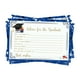 thumbnail image 1 of 16 tarjetas con consejos de graduación, mensajes para la temporada de graduación, decoraciones para fiestas. Azul, 1 of 9