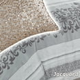 thumbnail image 2 of Lanco Luna Floral 7-Piece Comforter Set, Grey, King, Fill Polyester, 2 of 5