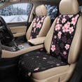 thumbnail image 2 of Eheartsgir Pink Cherry Blossom Print Auto Seat Protector for Pets, Airbag Compatible Washable Car Interior Accessories for Sedans, Polyester Front Covers, 2 of 7