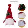 thumbnail image 4 of Adorno NavideñO Sombrero de Punto MuñEco Rudolph Iluminado MuñEco Gnomo Sin Rostro Suministros de DecoracióN NavideñA Gris, 4 of 10