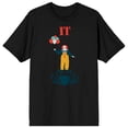 thumbnail image 5 of IT Classic Pennywise with Balloons Men's Black Graphic Tee-XXL, 5 of 6