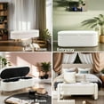 thumbnail image 5 of Storage Ottoman Bench,Upholstered Sherpa Fabric Bench End of Bed Stool for Entryway,Bedroom,Living Room, 5 of 14