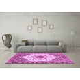 thumbnail image 3 of Ahgly Company Indoor Rectangle Oriental Purple Modern Area Rugs, 5' x 7', 3 of 4