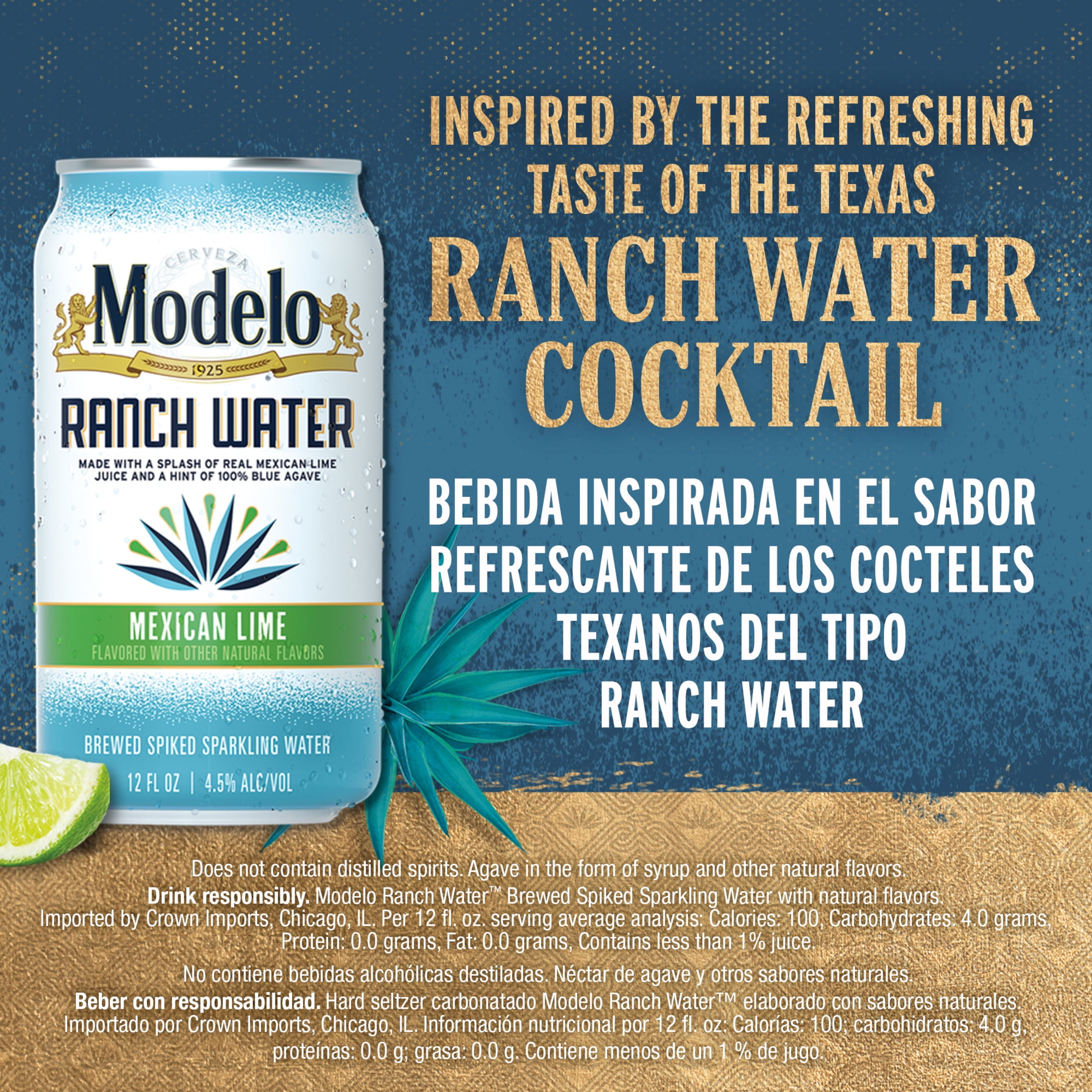 Modelo Ranch Water, 6 pack 12 fl. oz. Cans, 4.5% ABV