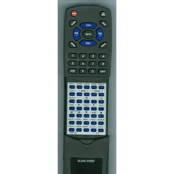 Replacement Remote for iLive REM-ITP180, REM-ITP280B, ITP180B
