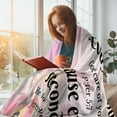 thumbnail image 4 of Christian Gifts Blanket, Flower Ultra Soft Religious Throw Blankets with Bible Verse and Inspirational Thoughts, Warm Plush Prayers Healing Blankets for Women, 60"x50", 4 of 6