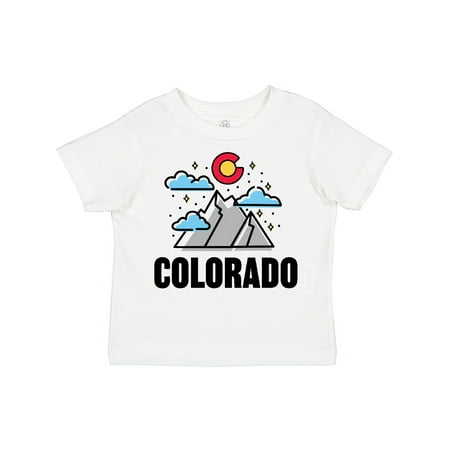 

Inktastic Colorado Mountains and Clouds Gift Toddler Boy or Toddler Girl T-Shirt