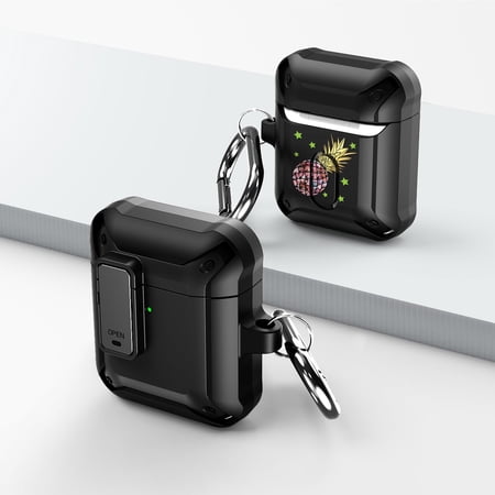Duo Shield Secure Lock Designed For Apple AirPods Generation 1 & 2 With Hook  Black/Black price history on PriceWatchPro