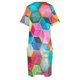 thumbnail image 4 of Vestido de verano con diseño hexagonal para mujer traje de estilo coreano con diseño de cubo de panal bohemio de cristal holgado con bolsillos, 4 of 6