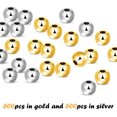 thumbnail image 4 of Bangcool Spacer Beads Round DIY 1200PCS Decorative Jewelry Making Beads Loose Ball Beads, 4 of 10