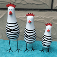 thumbnail image 6 of Cute Wood Wooden Chicken Chook Carving Figurines for Home Decor, Rooster Kitchen Decor, Living Room Decorations, 6 of 6