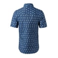 thumbnail image 3 of INSPIRE CHIC Men's Short Sleeve Button Down Floral Printed Shirt, 3 of 7