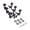 Black Completely closed, variant on Gieenan 6Pcs 3L3R Metal Guitar Tunings Key Machine Head String Tuners Guitar Accessory