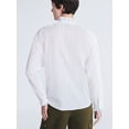 thumbnail image 3 of Scoop Women’s Cotton Dobby Ruffle Blouse, Sizes XS-XXL, 3 of 5