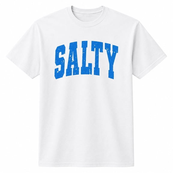 Salty Graphic T-Shirt, Unisex Classic Fit Cotton Tee