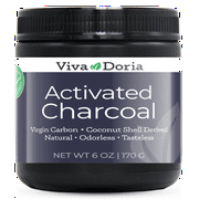 Viva Doria Activated Charcoal Powder, Coconut Shell Derived, 6 Oz