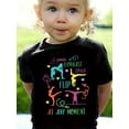 thumbnail image 1 of Gymnast Flip At Any Moment Graphic Print Creative T-Shirts For Girl, Soft & Elastic Comfy Crew Neck Short Sleeve Tee, Kid's Summer Tops, 1 of 7
