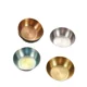 thumbnail image 5 of Xiao Hua 4 miniplatos de acero inoxidable para salsa de soja, cuencos redondos individuales para condimentos, 8,2 x 8,2 x 2,7 cm, color C, 5 of 5