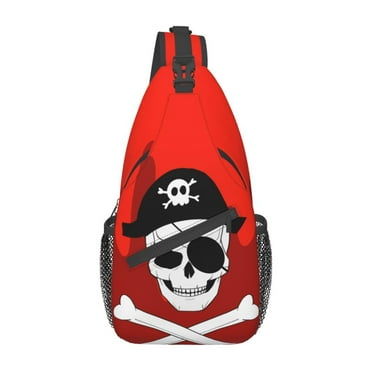 ZICANCN Crossbody Sling Bag for Men Women - Human Skeleton Casual Shoulder Backpacks for Travel Sport Climbing Runners Daypack