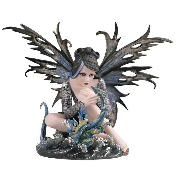 FC Design 14"H Water Fairy with Dragon Baby Figurine Statue Sculpture Ornament Decoration Home/Room Decor and Unique Gift Ideas for Housewarming, Holidays and Birthdays