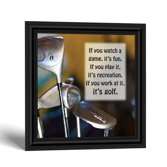Golf Definition Framed Print, Golfer Wall Decor, Retirement Gift
