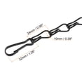 thumbnail image 4 of Unique Bargains Hanging Chains 41cm Extension Link 3 Point Holder with S Hook Clips Black 4 Pack, 4 of 7