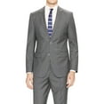 thumbnail image 4 of Mens Flat Front Pant 2-piece Light Gray Birdseye Cotton, 4 of 4