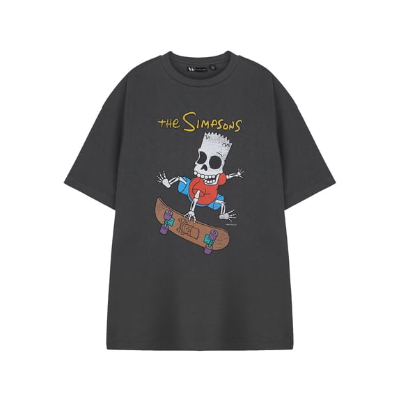 The Simpsons Mens Grey Short Sleeved T-Shirt