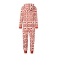 thumbnail image 5 of Family Matching Christmas Pajamas Set Sleepwear Jumpsuit Hoodie with Hood Matching Holiday Xmas PJ's for Family, 5 of 10