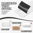 thumbnail image 4 of Uxcell Magnetic Vent Covers, Floor Wall Air Registers Cover Magnet Vent Blocker for Home RV HVAC Fireplace Furnace White 11.9 " x 5.5 ", 4 of 7
