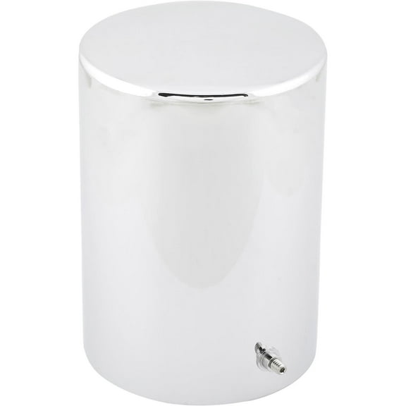 Speedway Motors Chrome Oil Filter Cover, 3-5/8 Inch Inside Diameter and 5-1/8 Inch Depth, Steel Construction with Set Screw Retention, Enhances Appearance with Clean Chrome Finish