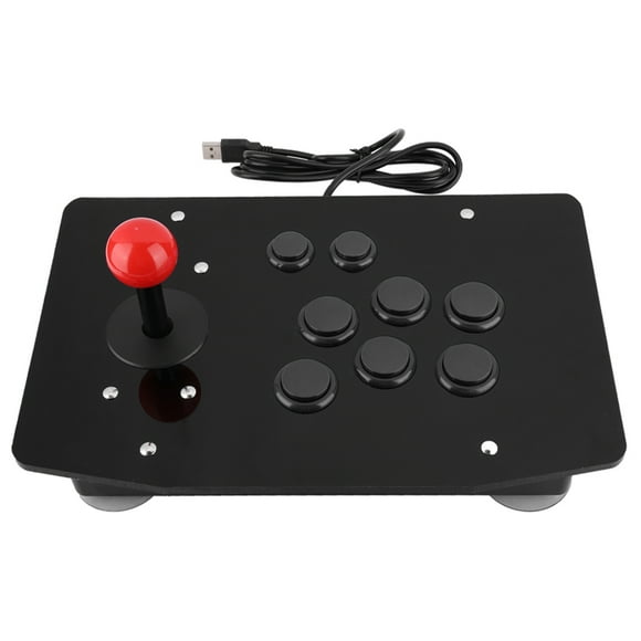 Arcade Rocker Game Joystick Controlador de mango de juego de 8 botones (negro)