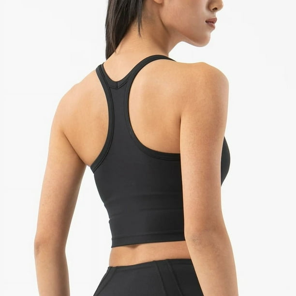 SOISOU Nylon Sports Top Women's Bra Yoga Fitness Gym Breathable Bras  Underwear Vest Double Layer Support Bra 6 Colors 